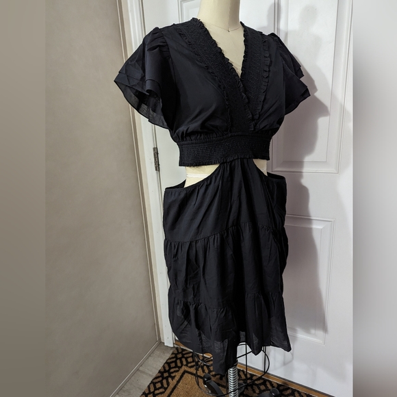 NWT HALE BOB Mel Solid Keyhole Dress - Picture 3 of 13